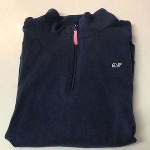 Vineyard Vines navy blue quarter zip XL worn once